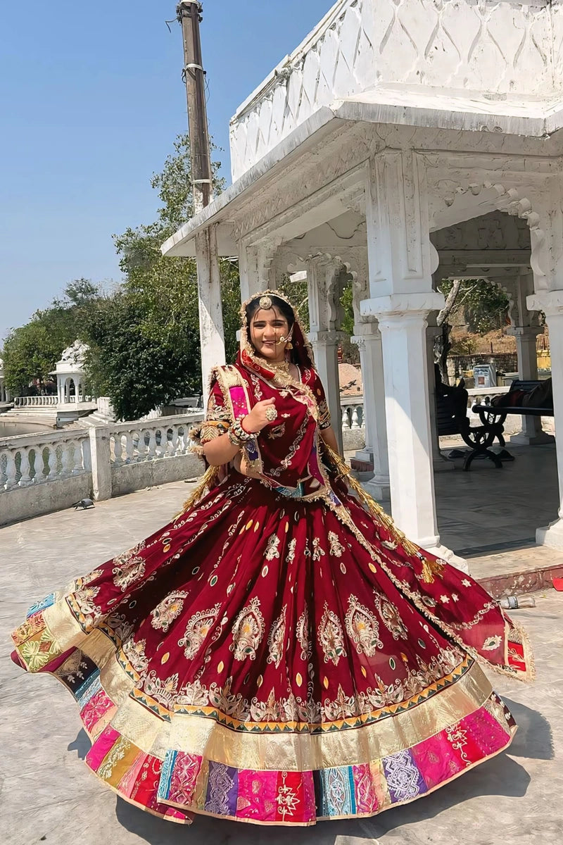 Rajasthani Style Printed Navratri Chaniya Choli - Anaya Designer Studio Rajasthani Style Printed Navratri Chaniya Choli - Anaya Designer Studio