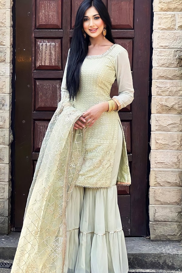 Eid New Kurti Suit Eid Gharara Kurti Design Buy Nidhi Shah