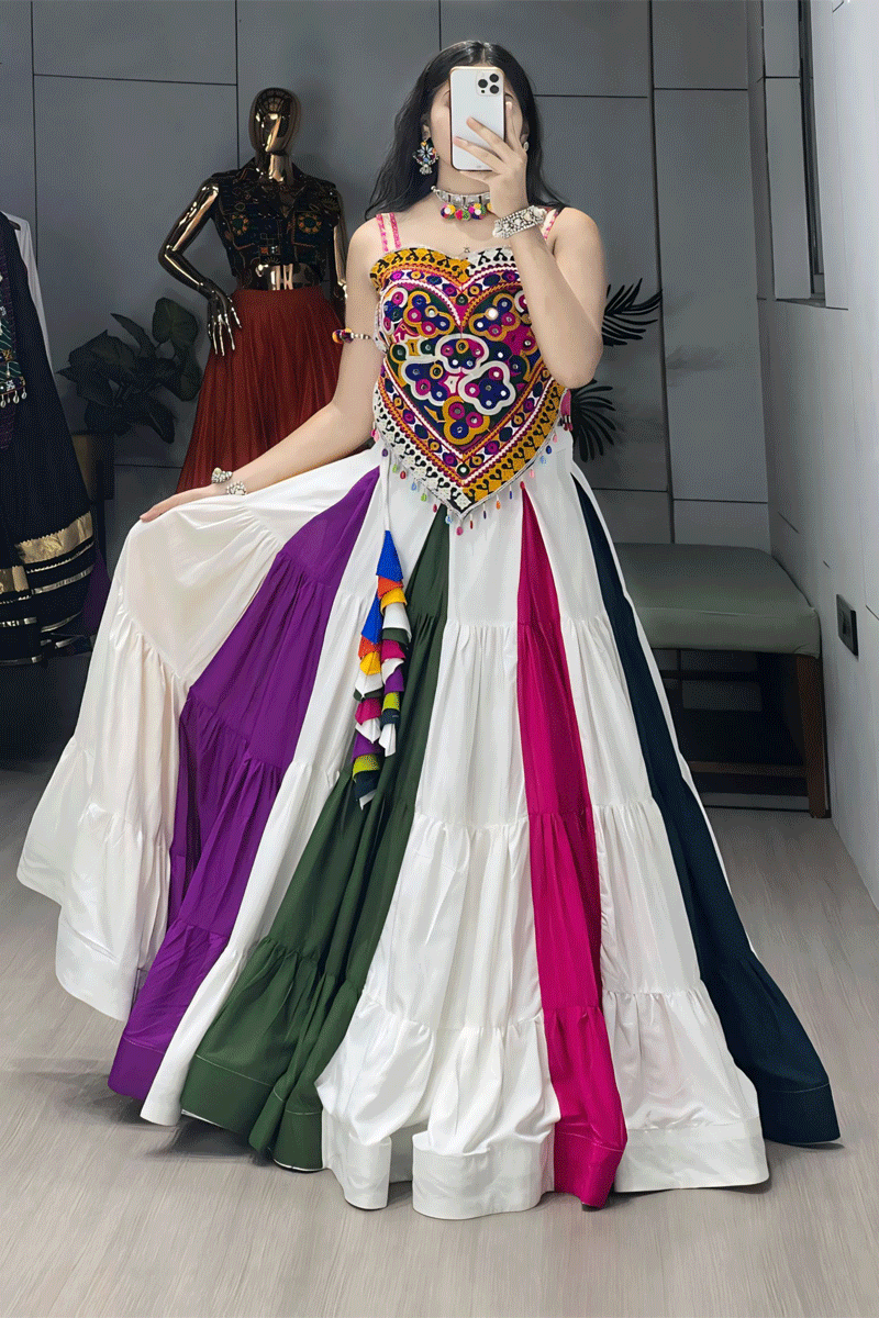 Colorful Traditional Chaniya Choli for Garba Nights 2025 - Anaya Designer Studio Colorful Traditional Chaniya Choli for Garba Nights 2025 - Anaya Designer Studio