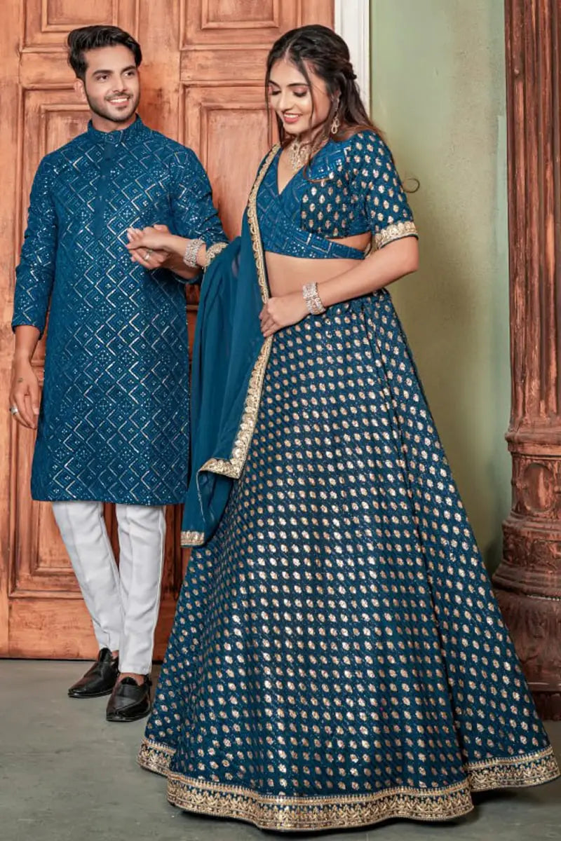 Couples Matching Outfits For Weddings - Anaya Designer Studio Couples Matching Outfits For Weddings - Anaya Designer Studio