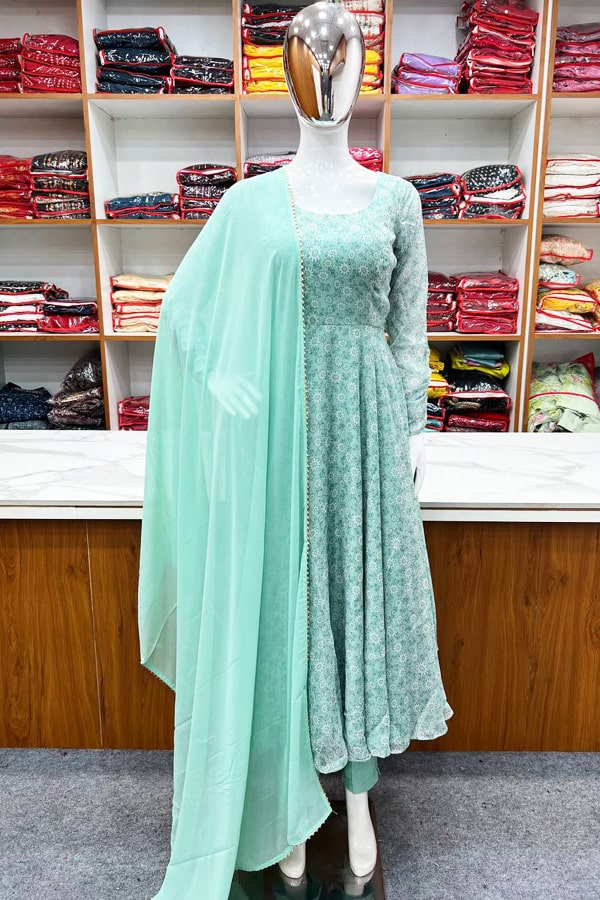 Floral Print Ladies Gown Dress For Cocktail Party Floral Print Ladies Gown Dress For Cocktail Party