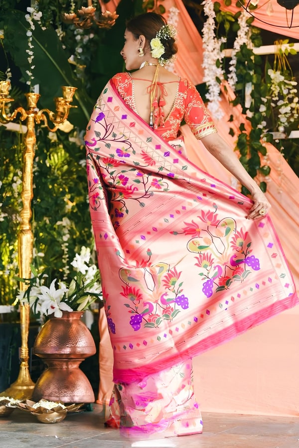 Nauvari Paithani Saree For Wedding