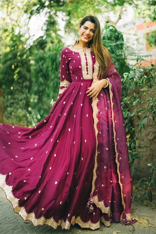 Party Wear Simple Gown For Girls 2022