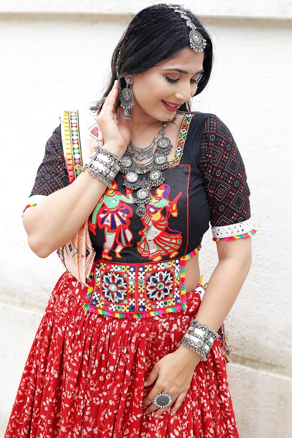 Western Dress With Jewellery Oxidised Jewellery With Dress Indo