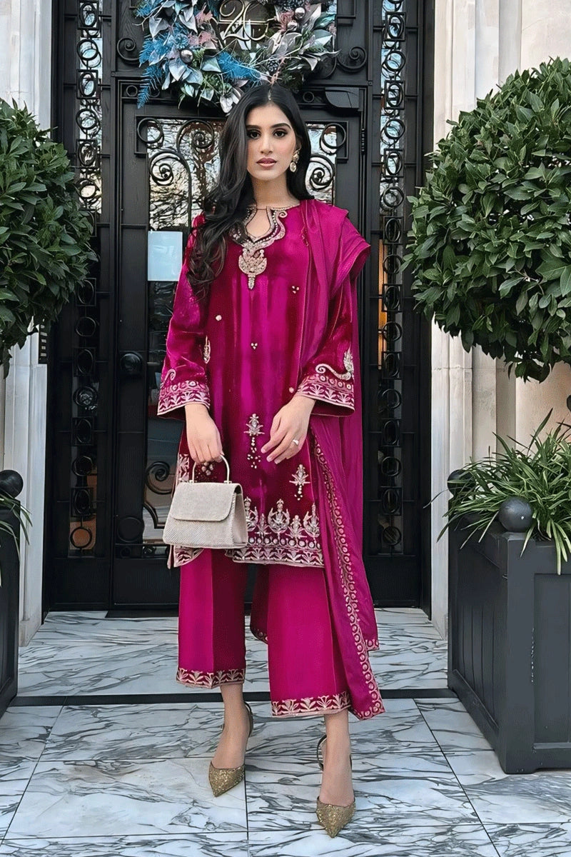 anaya pink dress Anaya Mara 3D draped glass organza dress with side opening
