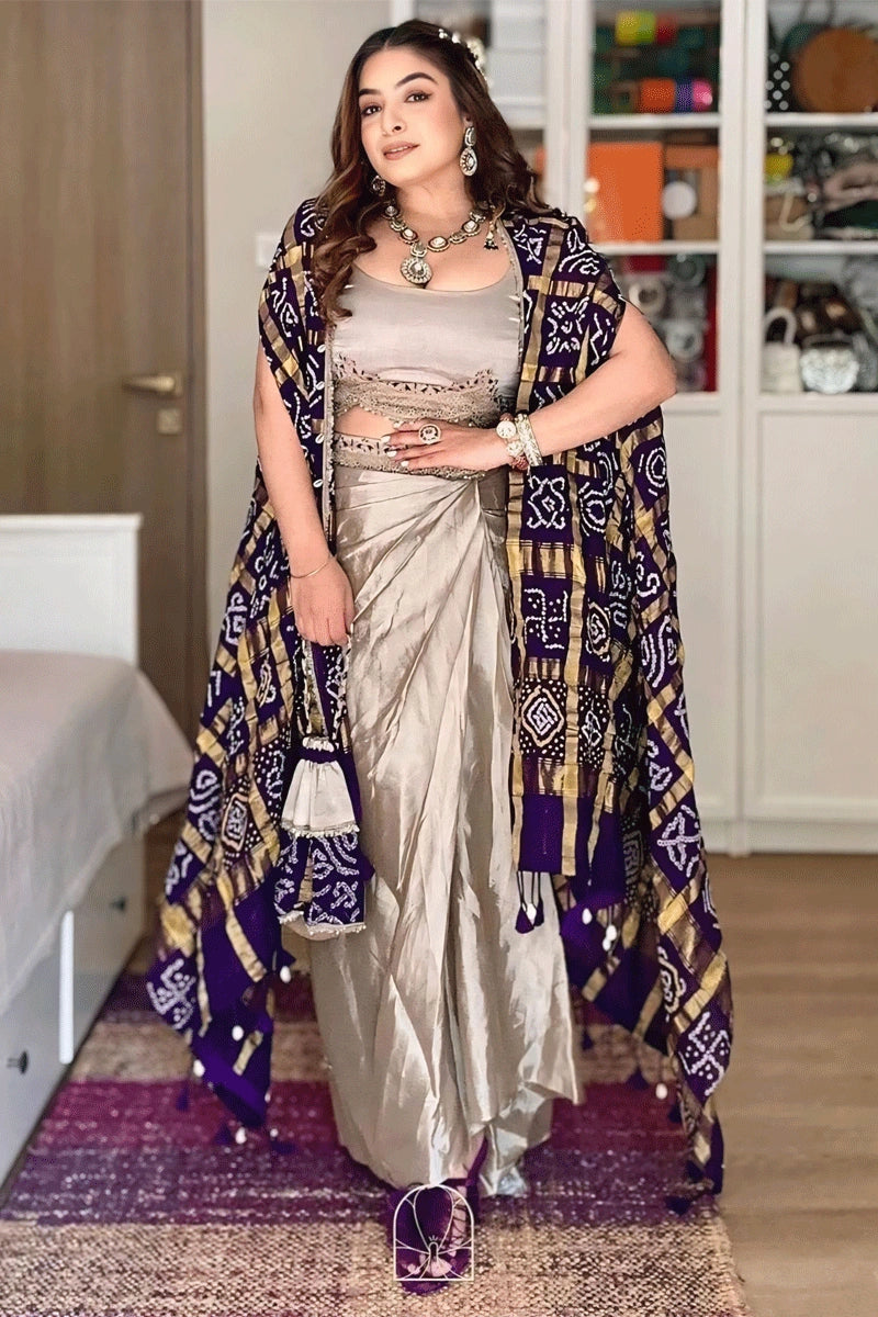 Trendy Western Crop Top Lehenga for Party Wear