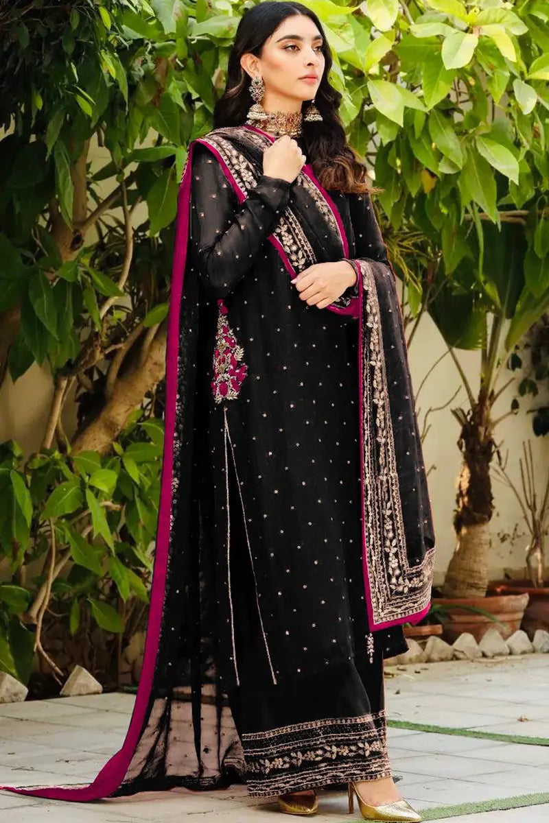 Black Color Georgette Kurti Plazo Set For Girls