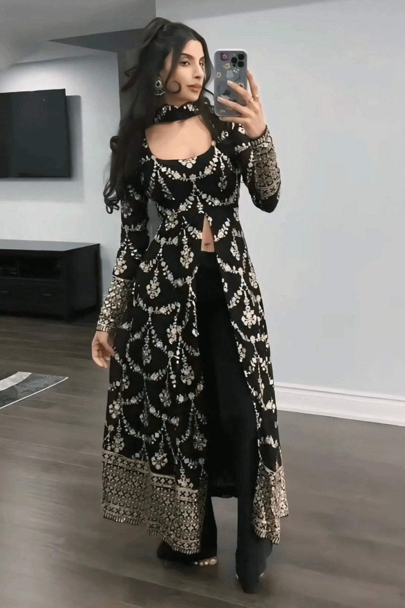 Wedding Western Dress Designs For Fat Ladies Black Color Indo