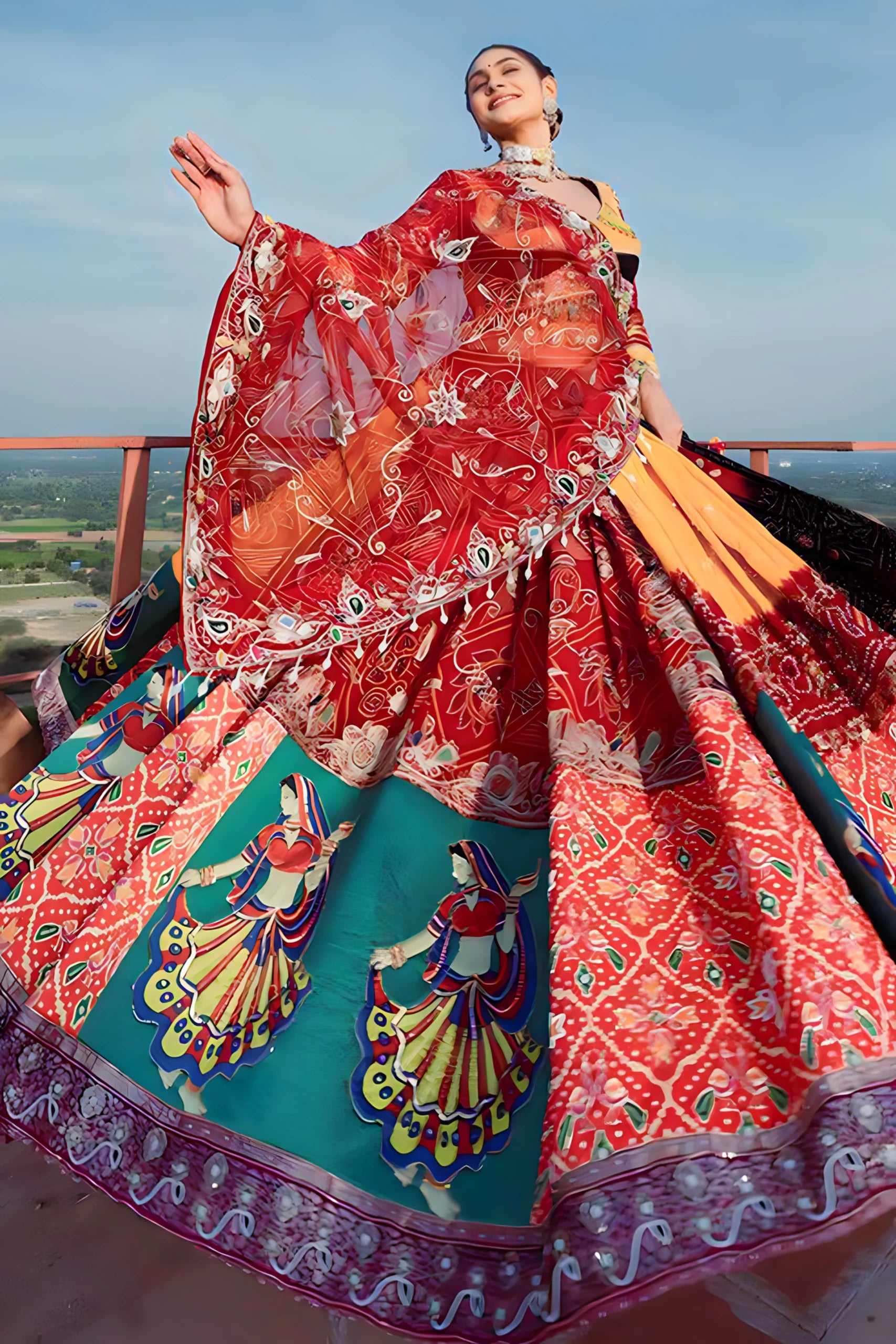 Ghagra choli for navratri clearance