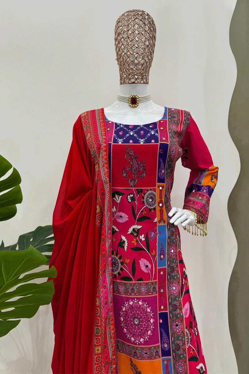 Multi Colour Full Pair Dress For Diwali Festival - Anaya Designer Studio Multi Colour Full Pair Dress For Diwali Festival - Anaya Designer Studio