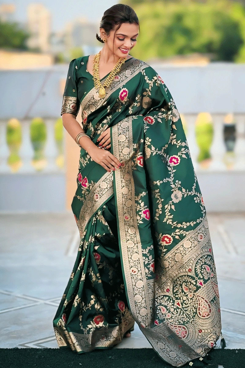 Banarasi Designer Saree For Wedding - Main Image
