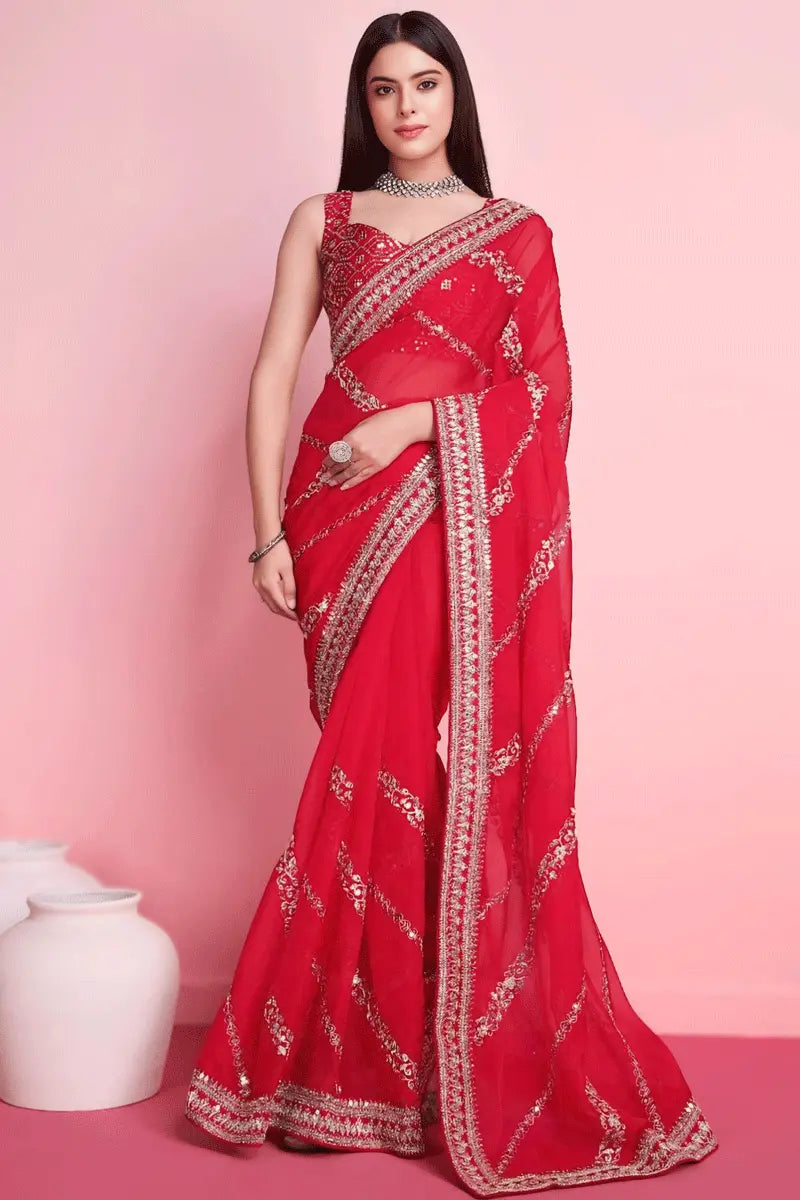 Karwa chauth saree new arrivals - Main Image