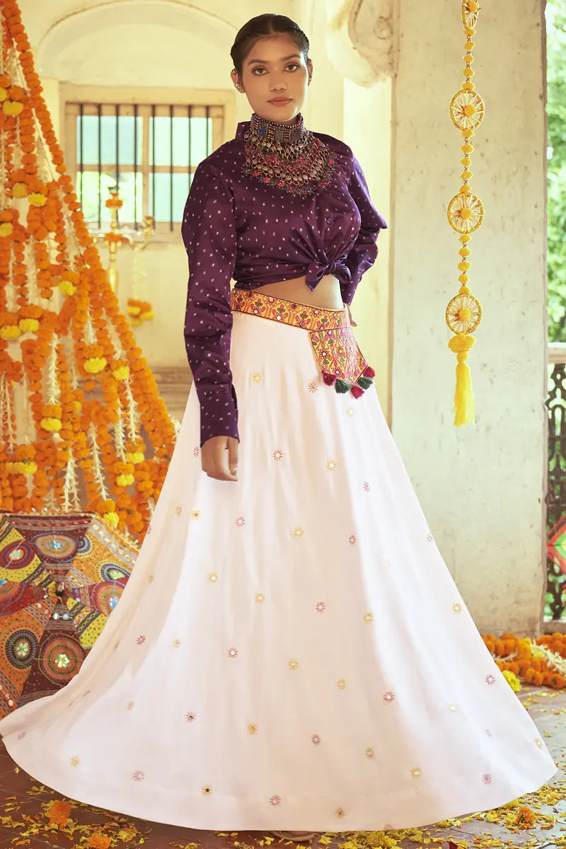 dress designer in ahmedabad kM Designer Ahmedabad | Grace in every flare This beautiful 3-piece ghera dress features a flowy silhouette with rich fabric and fine detailing. Paired with a