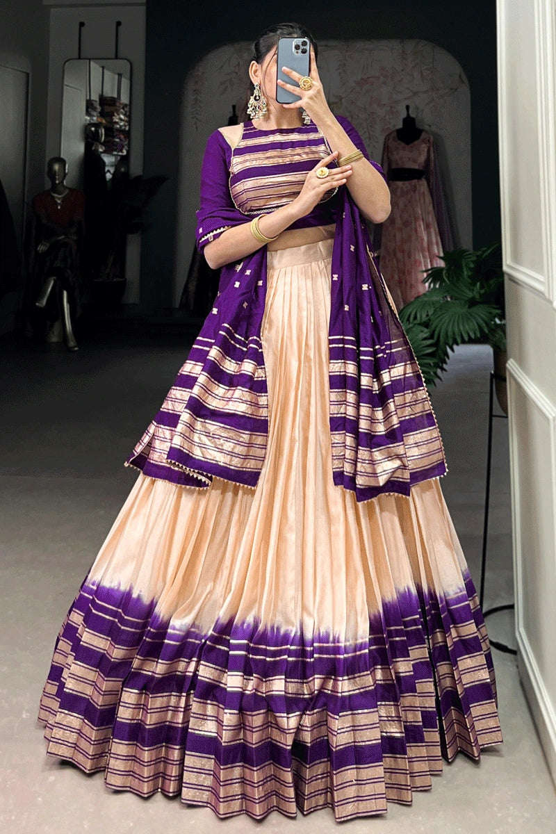 Pattu Half Saree For South Indian Wedding - Main Image