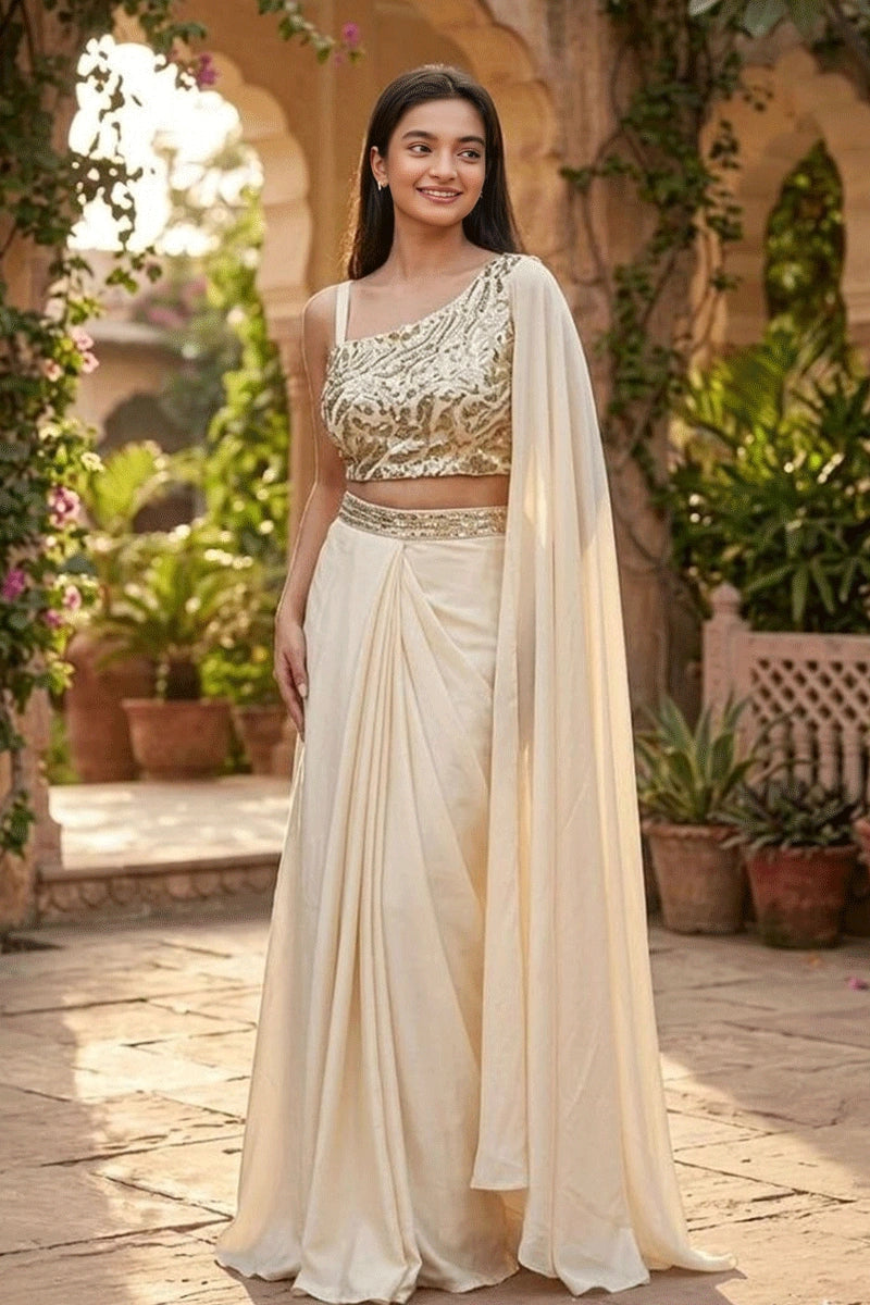Ready To Wear Reception Wear Indo Western For Gen Z Girl - Anaya Designer Studio Ready To Wear Reception Wear Indo Western For Gen Z Girl - Anaya Designer Studio
