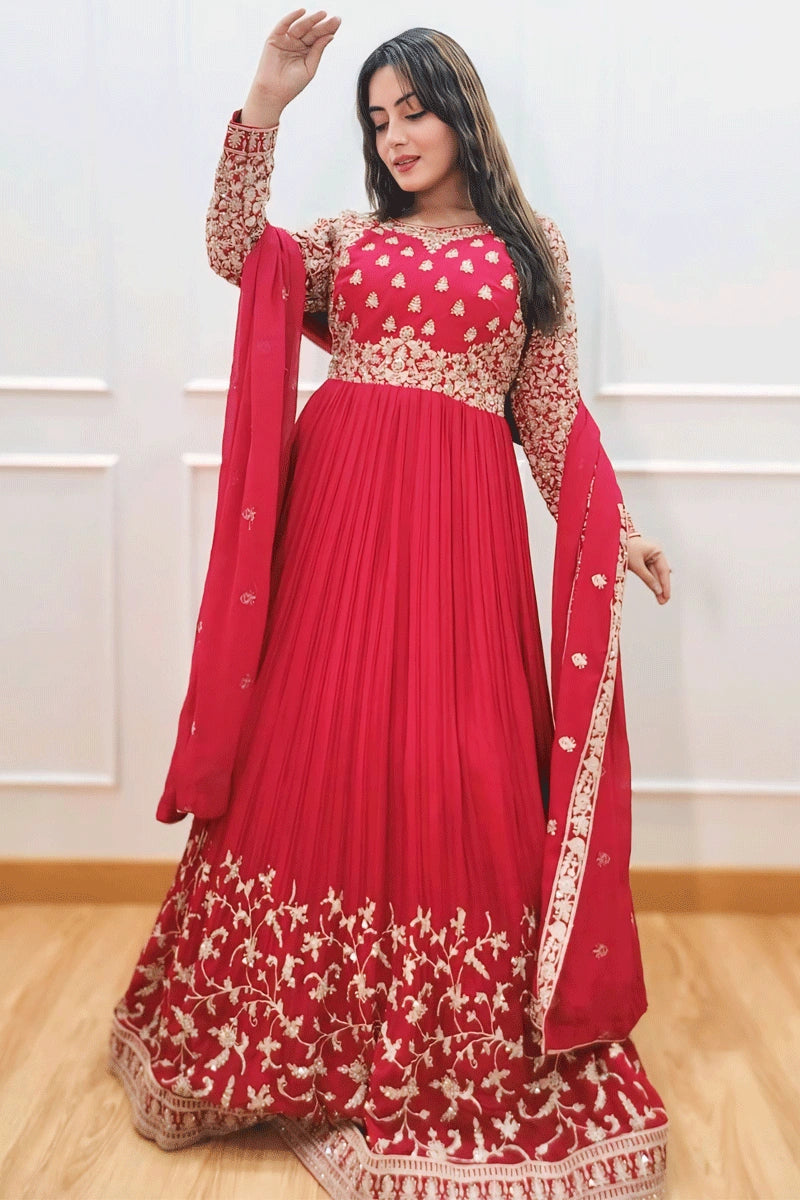 Heavy Flare Gown With Dupatta For Wedding Function - Anaya Designer Studio Heavy Flare Gown With Dupatta For Wedding Function - Anaya Designer Studio