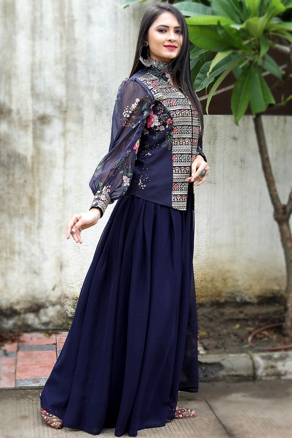 Designer Sharara Dress For Wedding Party - Main Image