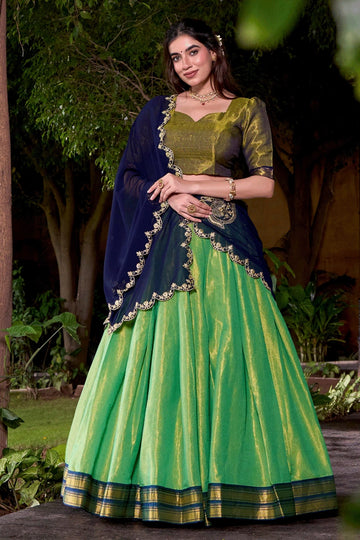 Kanchipurm Slik Half Saree For Girls