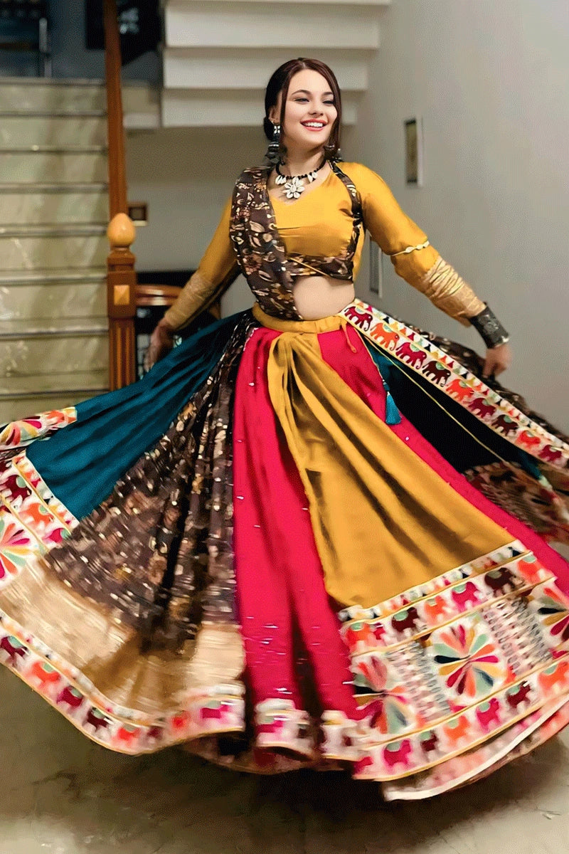 Navratri Special Heavy Flair Ghagra Choli For Women