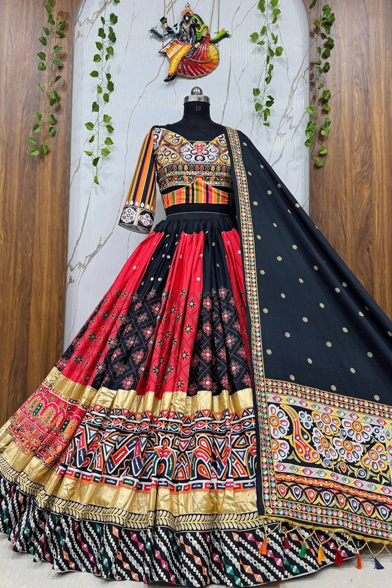 Navratri Special Multicolor Gharga Choli For Girl