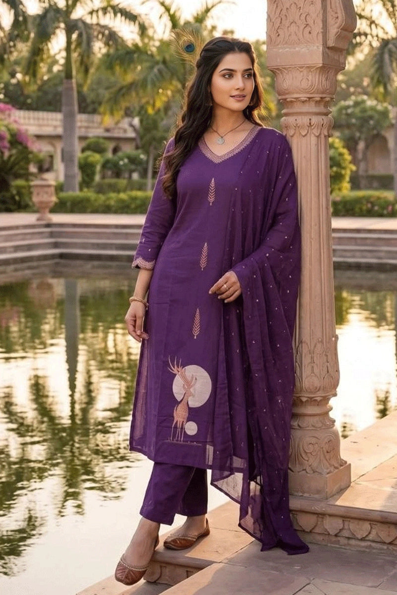 Poojawear Pure Cotton Fabric Dress For Women