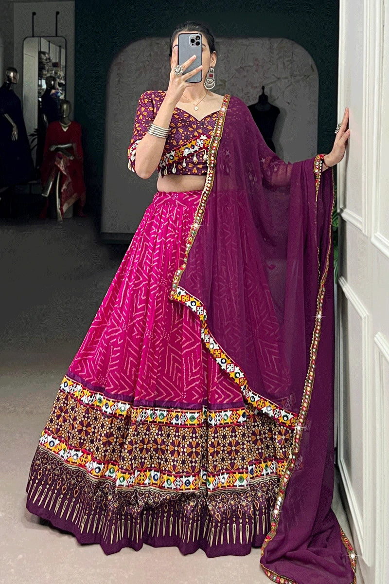 Ready To Wear Gujarati Style  Chaniya Choli For Garba Night