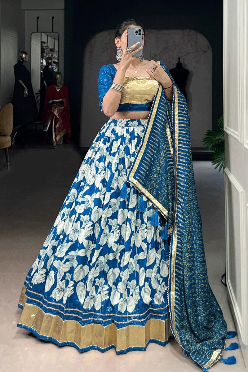 Traditional Fully Stitched Lehenga Choli With Backless Blouse For Navratri