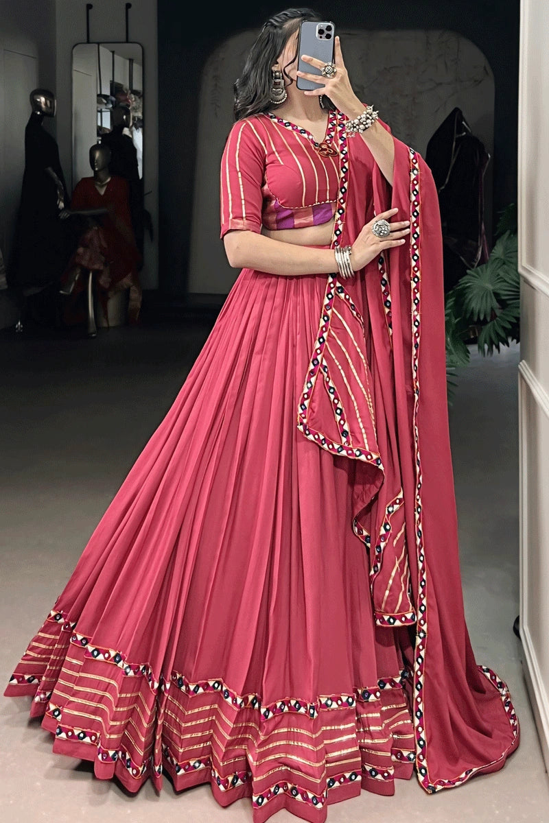 Traditional Gujarati Style Chaniya Choli For Navratri