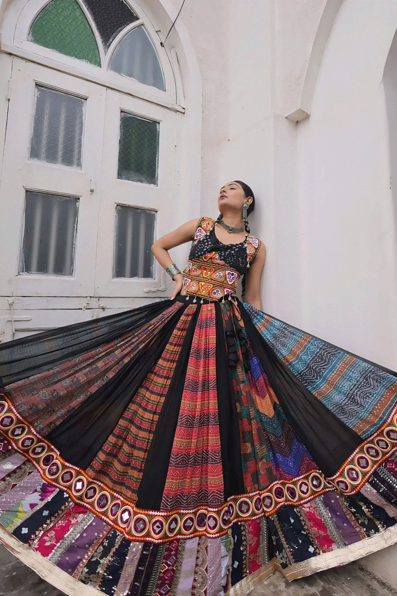 Fully Stitched Heavy Flair Lehenga Choli For Garba Night