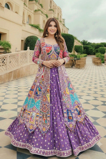 Latest Designer Lehenga Choli With Koti For Navratri
