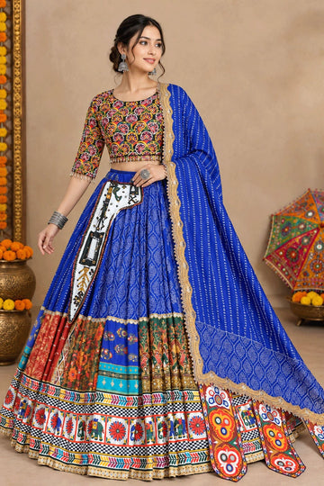 Garba Night Special Real Mirror Work Ghagra Choli