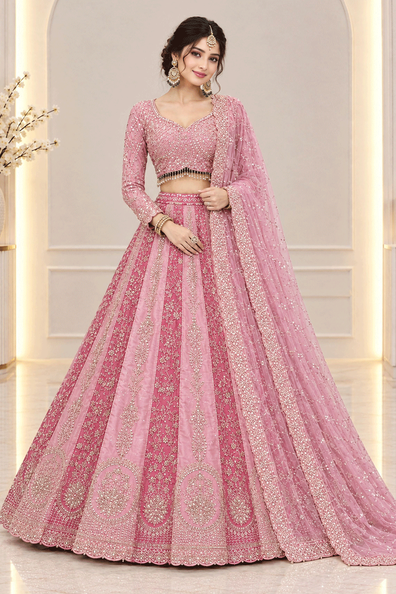 Wedding Function Special Embroidery Work Lehenga Choli