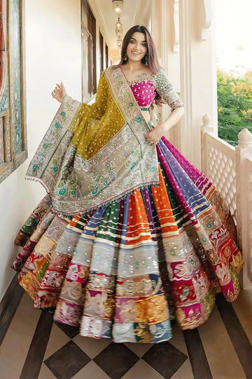 Traditional Prachi Solanki Multicolor Chaniya Choli For Navratri