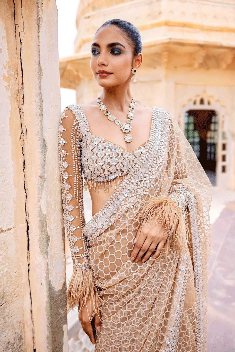 Designer Heavy Butterfly Net Saree For Diwali