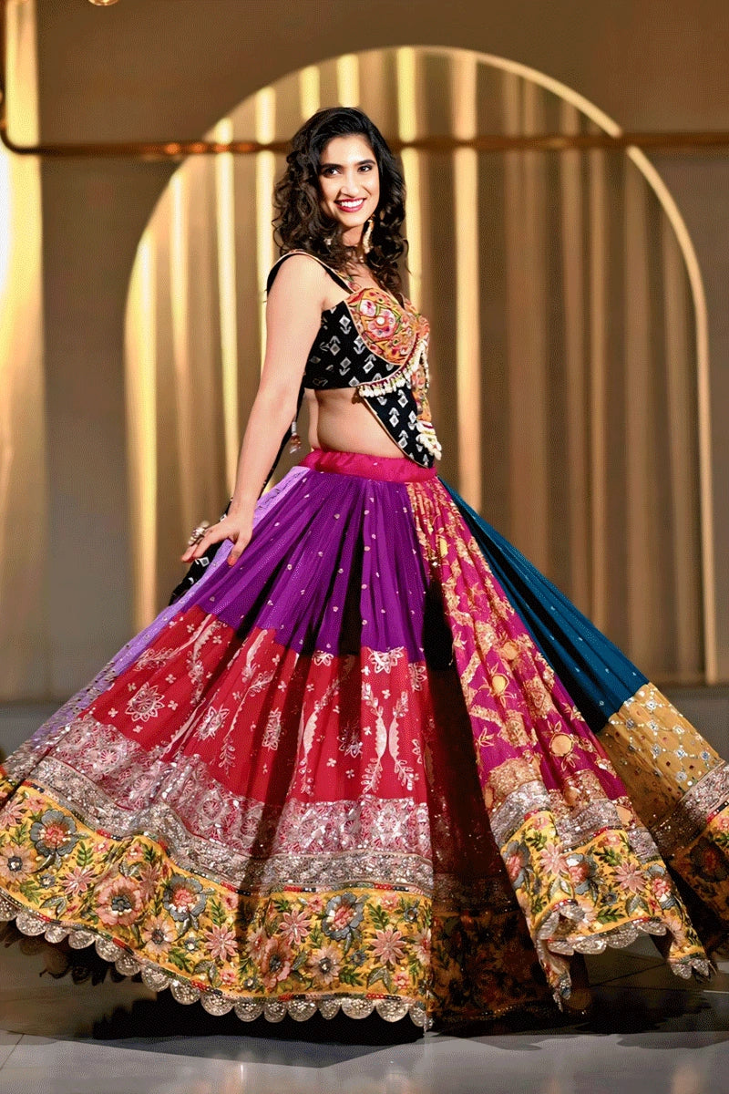 Navratri Special Real Mirror Work Chaniya Choli