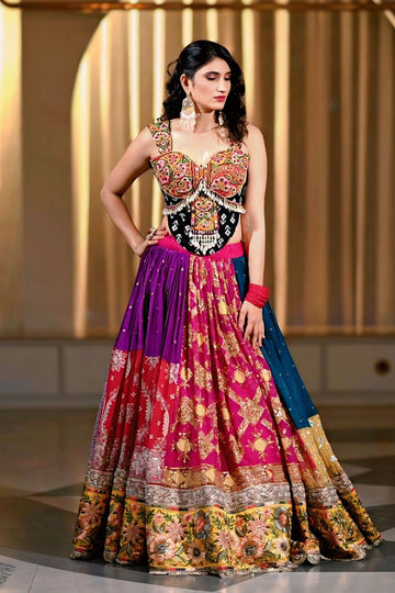 Navratri Special Real Mirror Work Chaniya Choli