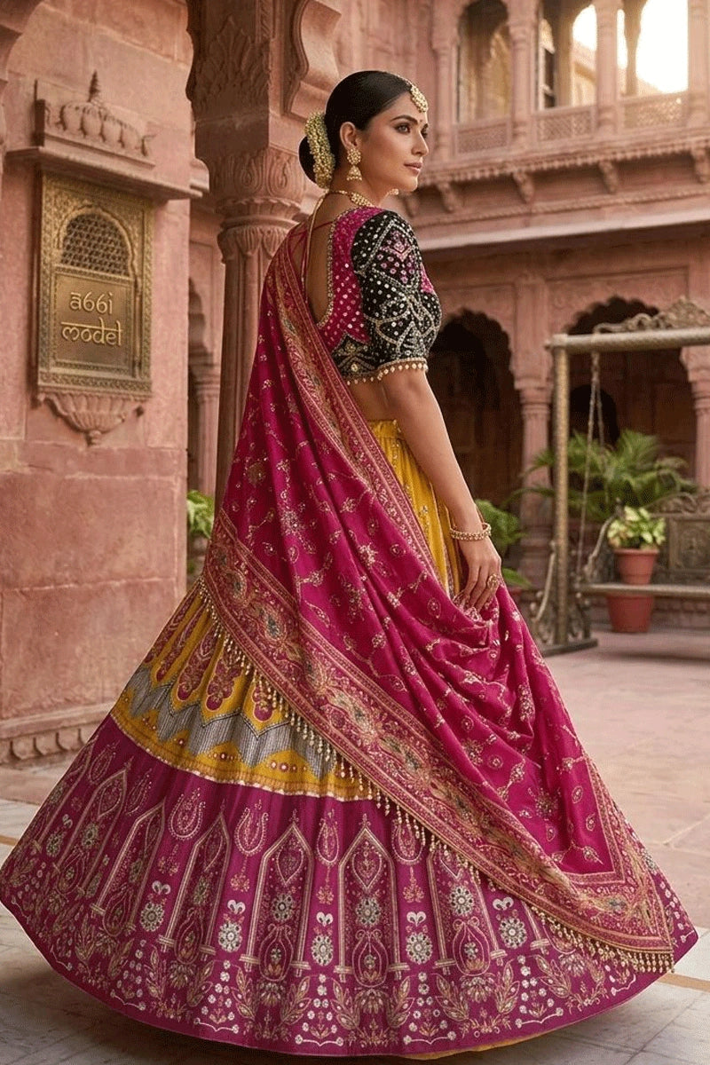 Real Mirror Work Lehenga Choli For Navratri