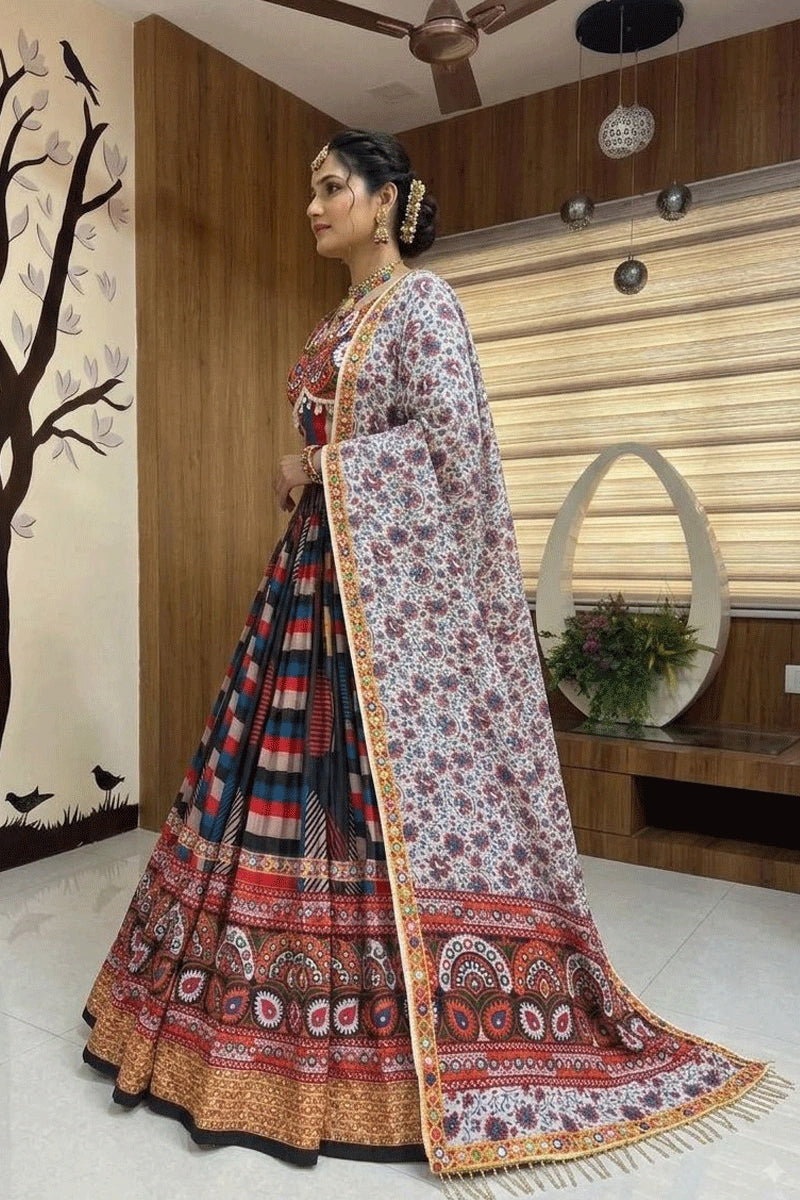 Multi Color Chaniya Choli For Navratri Garba