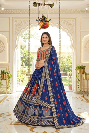 Designer Royal Blue Chaniya Choli For Garba Night