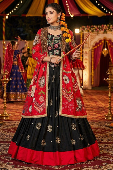 Designer Navratri Special Chaniya Choli With Shrug For Garba