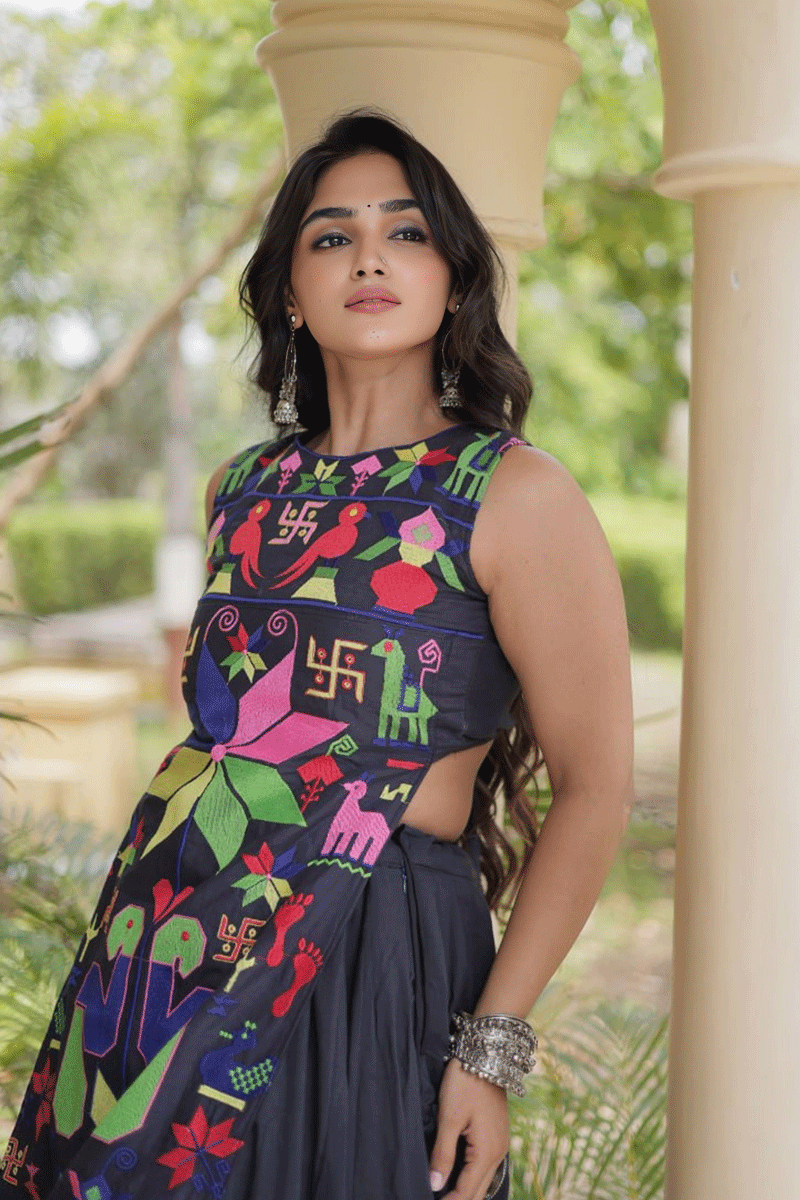 Fully Stitched Heavy Flair Ghagra Choli For Garba