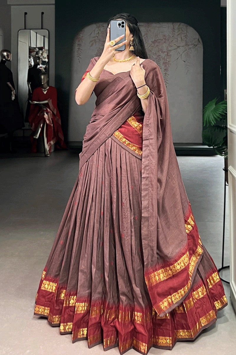 Onam Festival Special Half Saree For Girl