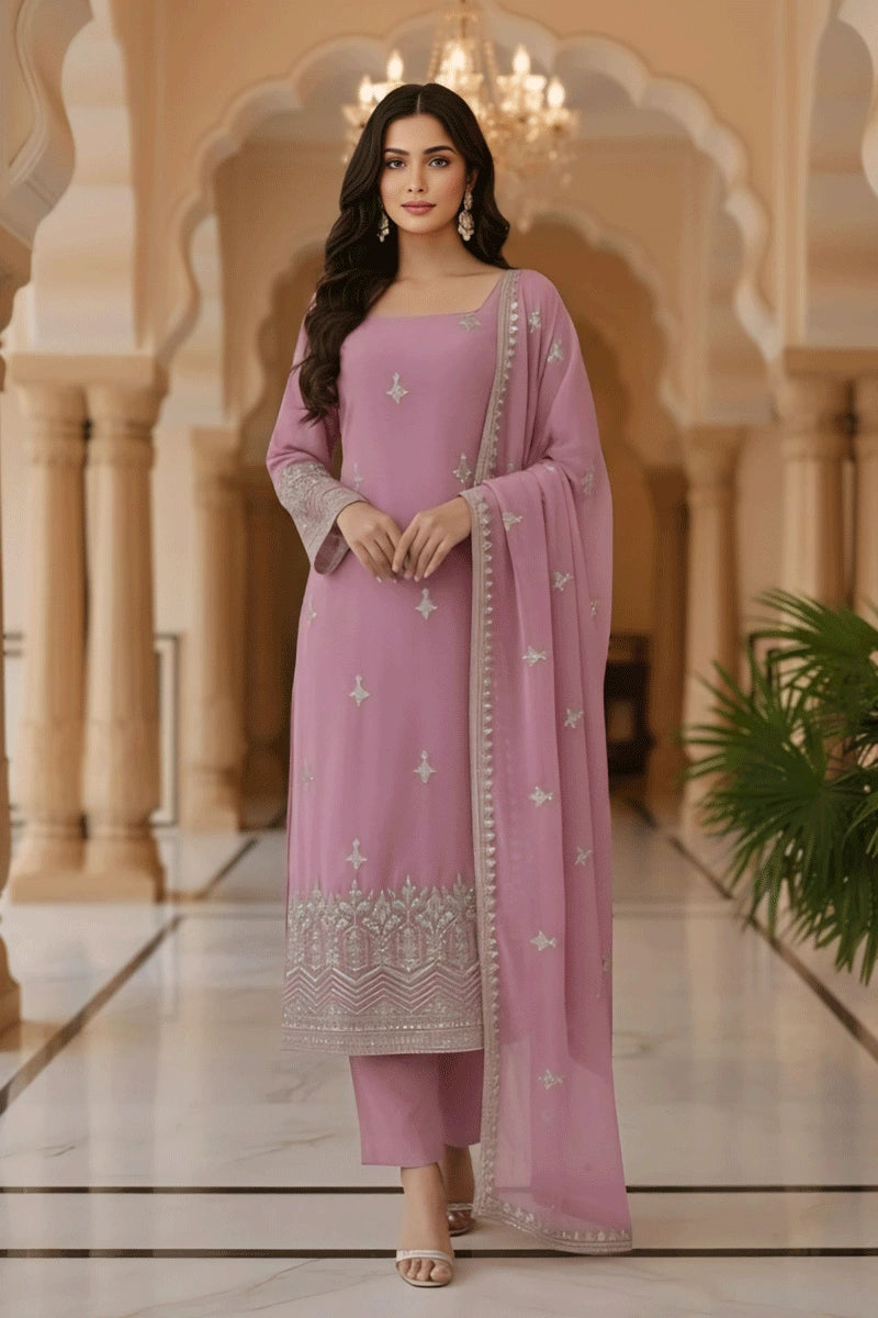 Wedding Special Embroidary Work Dress For Gril