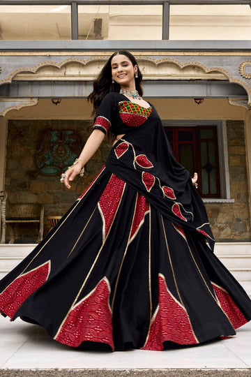 Traditional Fully Stitched Black Chaniya Choli For Navratri
