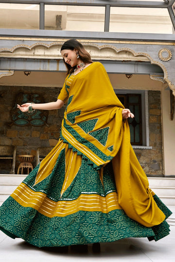 Navratri Special Mustard Color Chaniya Choli