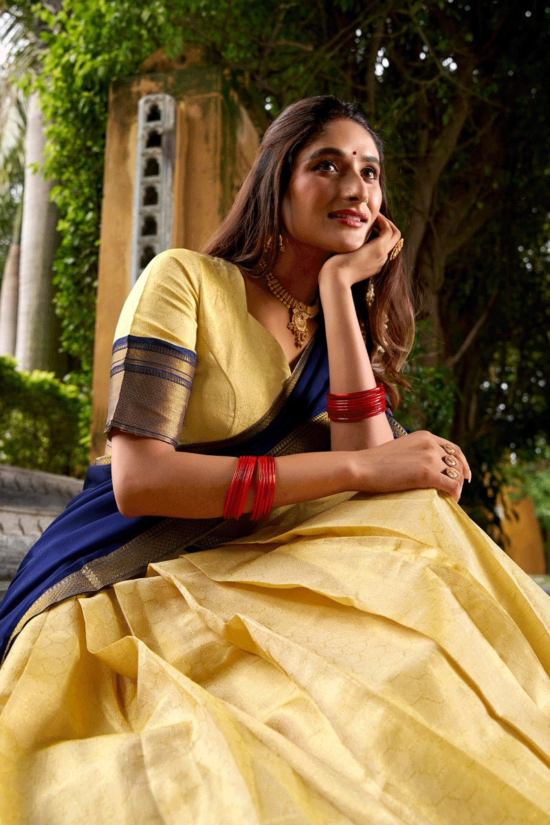 Traditional Fully Stitched South Indian Half Saree