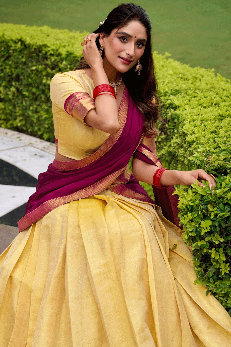 Pongal Celebration Traditional Half Saree