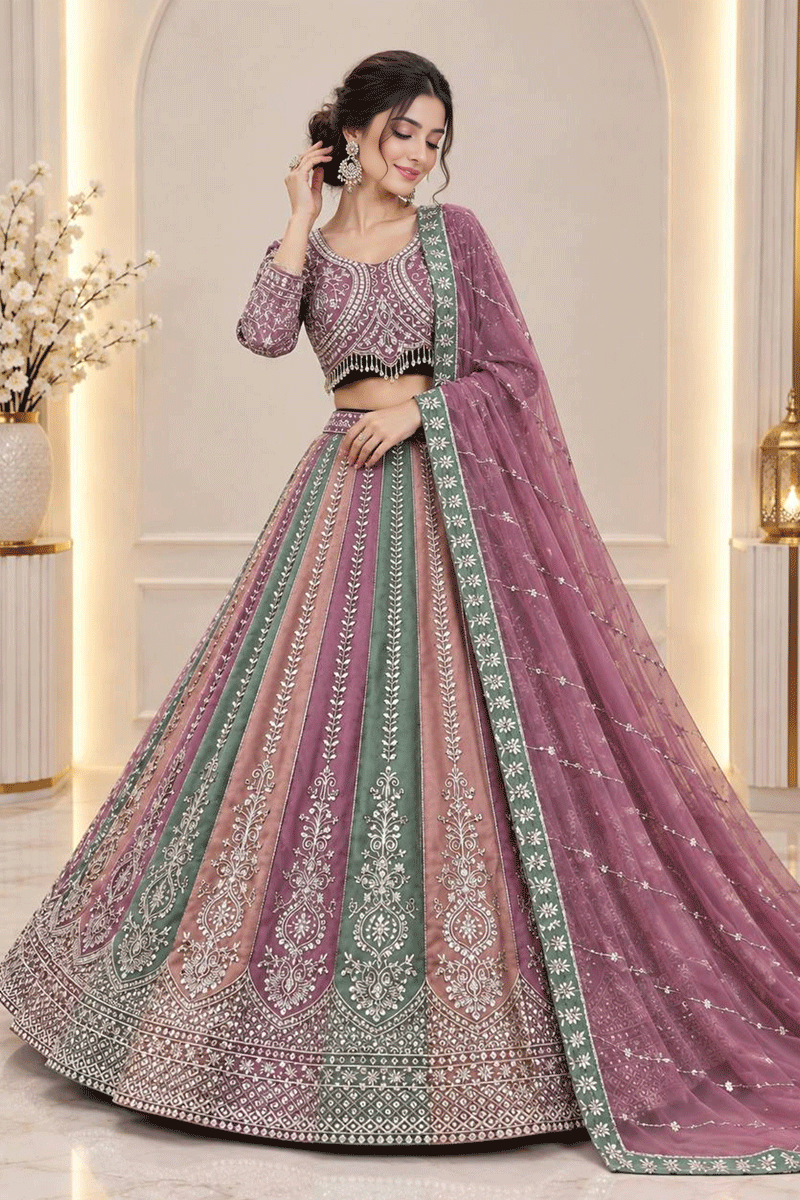 Designer Bridal Wear Special Embroidery Work Lehenga Choli