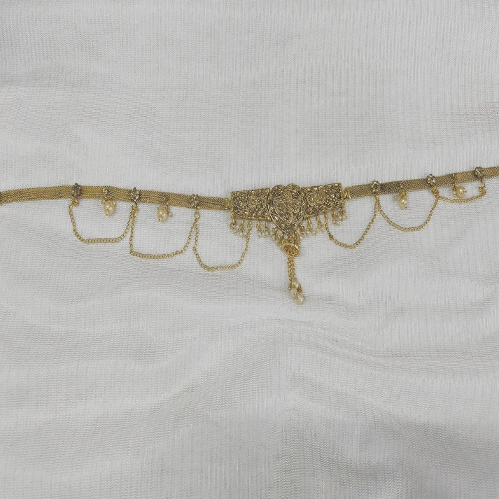 South Indian Style Multi-Layered Jhalar Kamarbelt For Girl