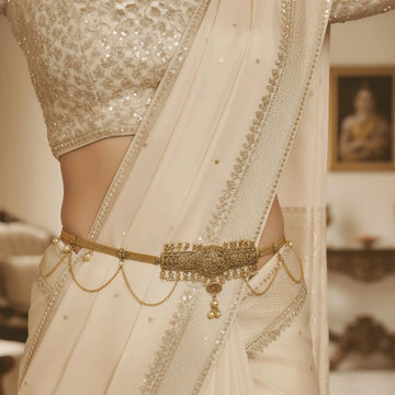 South Indian Style Multi-Layered Jhalar Kamarbelt For Girl